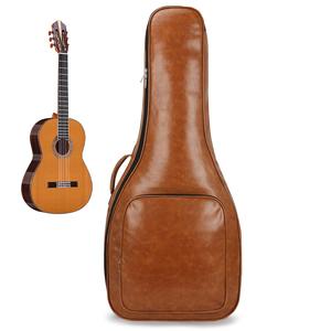 Étui de guitare en cuir de qualité supérieure, imperméable, sac de transport pour guitare classique, sac à bandoulière pour le rangement et les voyages - Product Image 2