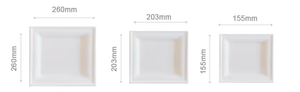 Disposable Biodegradable Bagasse <strong>Plate</strong> for Party <strong>Cake</strong> Confectionery Dessert Camping Kitchen Use - Product Image 2