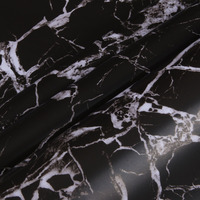 Film vinyle PVC imitation marbre et granit blanc et noir, prix usine Jinyi, pas cher, pour la décoration murale de la maison.