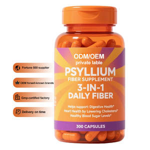 OEM/ODM 3-em-1 Suplemento Alimentar De Cápsula De Fibra Diária, Suplemento De Fibra De <span class=keywords><strong>Psyllium</strong></span> Sem Adoçantes Ou Sabores Adicionados - Product Image 1