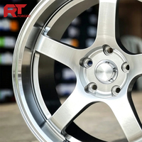 Jantes forgées personnalisées de 18, 19, 20 pouces, 5x114.3, 5x120, à profil profond, 5 branches, polies, pour voitures de performance Nissan, Toyota, BMW
