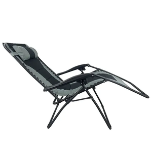 Modern Outdoor <b>Zero</b> <b>Gravity</b> Padded Reclining Beach <b>Chair</b> Folding Lounge - Product Image 2