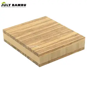 Tablero de bambú de hilo de tigre de alta densidad 30mm 40mm Bambú de madera a la venta