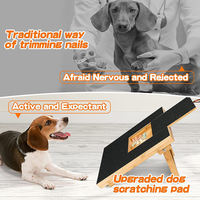 Planche à gratter pour ongles de chien de vente chaude et tampon à gratter pour chien pour ongles lime carrée traiter cercle protecteur avec collation cachée