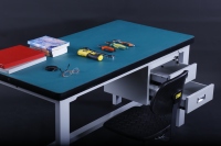 Banc de travail antistatique robuste à double tiroir, bancs de travail pour électriciens, banc de travail ESD, bureau de construction, vente chaude