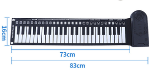 Direct Factory Supply 49 Key Foldable Roll Up <b>Soft</b> Piano, Lightweight Portable Silicone Electronic Keyboard For Daily Practice - Product Image 6