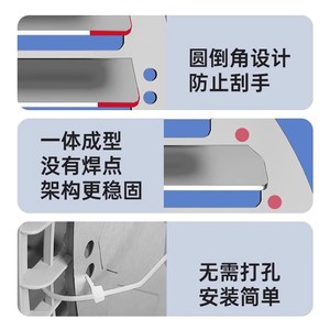 Déflecteur d'air en acier inoxydable pour climatiseur, 43-50 cm, type split, couvercle d'unité extérieure avec design à persiennes perforées - Product Image 1