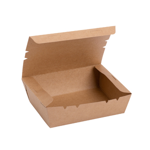 Disposable kraft paper lunch food box packing box grade takeaway Box