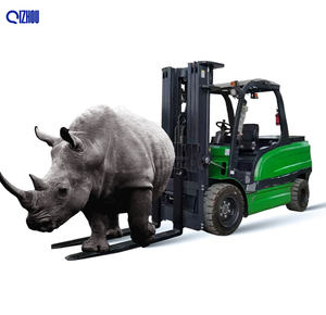 QIZHOU nouveau <span class=keywords><strong>chariot</strong></span> élévateur électrique robuste toute nouvelle batterie au Lithium haute tension 3ton 3.5 tonnes pour les industries de la restauration - Product Image 2