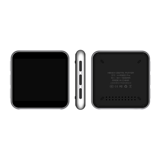 HBNKH H-R320s Portable MP3 Player for 5.0 2.3inch Screen 4GB-32GB Memory Hi-Fi Audio E-Book Reader >20 Hours Battery Life