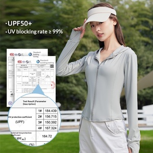 Chaqueta de Yoga UPF50+ <span class=keywords><strong>para</strong></span> Mujer, Ajustada, Manga Larga, Protección <span class=keywords><strong>Solar</strong></span>, Anti-UV, Verano, Spandex/Nylon, Transpirable, Nueva, Delgada, 2026 - Product Image 4
