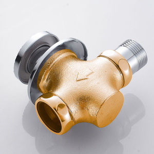 Válvula de descarga oculta de latón con <span class=keywords><strong>pedal</strong></span> de suelo, cierre automático con retardo de 3-6s, descarga sin contacto para inodoros de cuclillas en baños públicos - Product Image 6