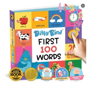 Livres parlants 100 mots pour bébés Livres interactifs pour tout-petits pour enfants avec de superbes images - Product Image 1
