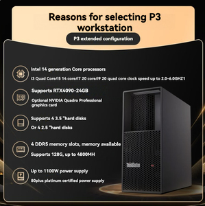 Factory Wholesale Price ThinkStation P3 Tower Graphics Mainframe I9 14900k Cpu 16G-DDR5/1T <b>M</b>.<b>2</b> <b>SSD</b> for Game Development - Product Image 5