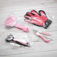 Kit de toilettage pour chien 5 en 1 avec brosse de bain coupe-ongles pour animaux de compagnie Kit de toilettage pour animaux de compagnie