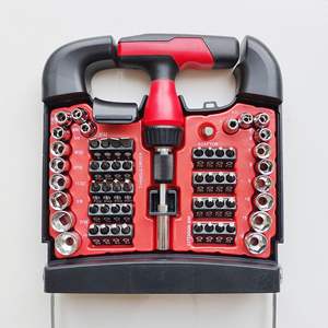 Juego de destornilladores en T Lixin de 59 piezas, kit de herramientas métricas para el hogar con puntas y adaptador para reparaciones domésticas - Product Image 5