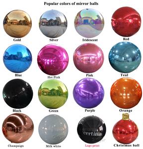 Hängende rote reflektierende Dekoration Giant Disco aufblasbarer Spiegel <span class=keywords><strong>Red</strong></span> Sphere Wedding Orb Ball in Rot 100cm - Product Image 5