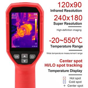 กล้องถ่ายภาพความร้อน UNI-T UTi120S+ รุ่นใหม่ ปี 2026 ความละเอียด 20 550c 120x90 IR  2x Super 240x180 IP54 สำหรับงานไฟฟ้าและระบบปรับอากาศ - Product Image 1