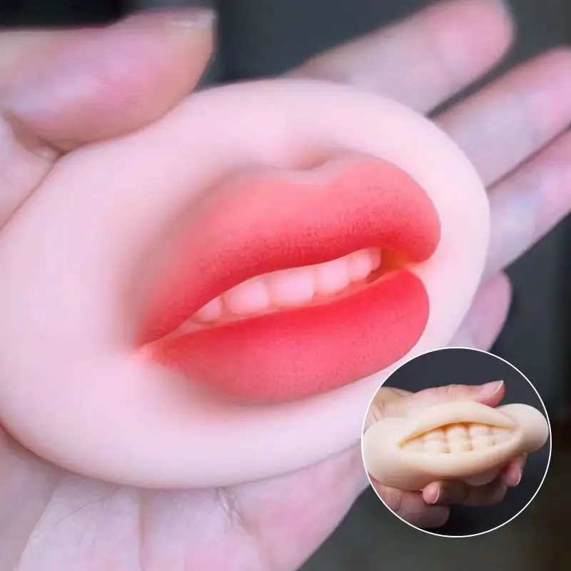 Silicone Trang Điểm Vĩnh Viễn Đào Tạo Da Lip Tattoo Fake Thực Hành Da Kit, 3D Mỹ Phẩm Môi Microblading Thực Hành Da