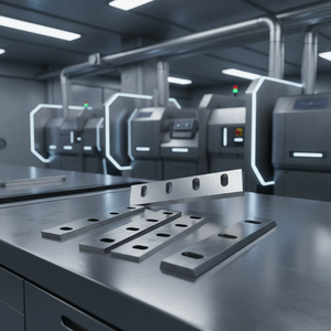 Lames de cisaille guillotine personnalisées, composants d'engrenage pour la découpe industrielle du métal, broyeur de plastique, lame HSS - Product Image 2