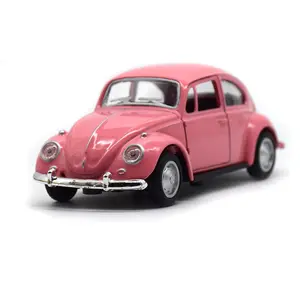 Vintage Beetle Diecast geri çekin Model oyuncak çocuklar için