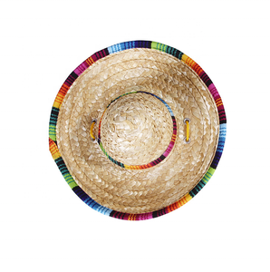 Mini Sombrero para Mascotas, <span class=keywords><strong>Gorro</strong></span> <span class=keywords><strong>de</strong></span> Paja Tejida Estilo Mexicano para Perros Pequeños/Medianos/Grandes, Accesorio <span class=keywords><strong>de</strong></span> Verano para Disfraces - Product Image 1