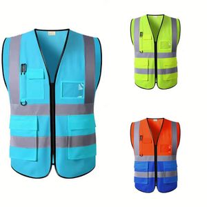 Ceinture réfléchissante haute visibilité personnalisée, gilet de sécurité réfléchissant en polyester - Product Image 1