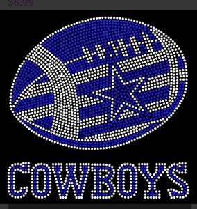 Aprise - Transfert de strass thermocollant personnalisé Cowboys Diva Star - Product Image 5