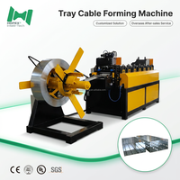 Machine de profilage de goulottes de câbles à largeur de base réglable avec fonction de poinçonnage pour goulottes de câbles de calibrage de précision