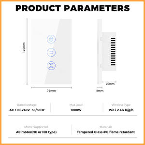 Interrupteur de porte de garage Wifi Graffiti, 10A AC 100-240V, fonction de synchronisation, télécommande pour porte à enroulement, compatible Alexa - Product Image 2