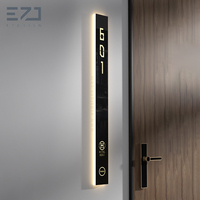 Placas de Puerta Metálicas Modernas Personalizadas EZD para Hoteles y Apartamentos, Letrero con Número de Habitación y Logotipo, Placa de Puerta Personalizada con Indicación de No Molestar