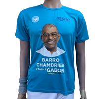 T-shirts de campagne électorale 2025 en gros – Unisexe, manches courtes, non-tissé 110g, design personnalisé, pour hommes, marque XH