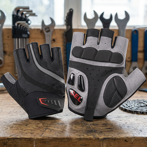 Gants de musculation respirants coupe-vent en cuir et gel à doigts entiers S-XXL - Product Image 2