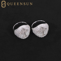 QUEENSUN Usine En Gros Hommes Hip Hop Croix Anneaux Nouveau Design GRA Moissanite D VS 10K 14K 18K Bijoux