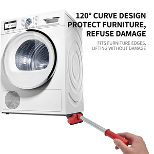 Four-Wheel Moving Tool Set with Red Handle and Steel Rod 5-Piece for Furniture <b>Transport</b> Dropshipping - Product Image 3