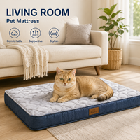 Matelas pour animaux de compagnie pour patio extérieur, portable, résistant à l'eau, antidérapant, coussin de détente pour chien, silicone rafraîchissant, doux pour l'hiver