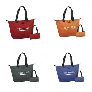 Sacs de courses pliables réutilisables en polyester pour la vente en gros, sacs de courses portables pliables - Product Image 3