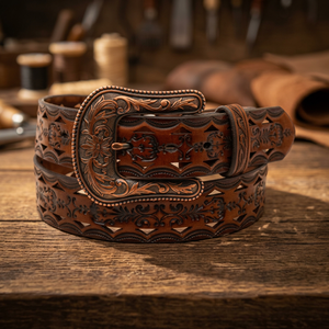 European Style Vintage Unisex Cow Hide Solid Belt with Steel Square Buckle Waterproof Eco-Friendly Custom Length - Product Image 1