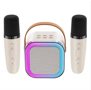 Mini Máquina <span class=keywords><strong>de</strong></span> Karaoke K12 con Pedidos <span class=keywords><strong>de</strong></span> <span class=keywords><strong>Canciones</strong></span> Móviles, 2 Micrófonos Inalámbricos, Luces LED, Portátil para Fiestas y Regalos - Product Image 6