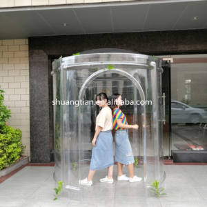 ホットセールファッショナブルな大きな透明な厚いPCポリカーボネート真空成形ドームハウススターホームキャンプレストランD 2000mm360度ビュー - Product Image 2