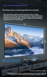 Changhong X7U <span class=keywords><strong>3D</strong></span> laser TV rạp hát tại nhà máy chiếu 4K siêu HD thông minh TV với 4500 Lumens rạp hát tại nhà máy chiếu - Product Image 5