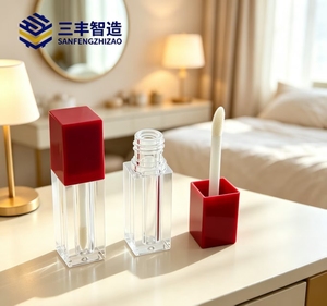 Envase de Plástico PETG de Alta Calidad para Brillo Labial, Tubo Vacío para Bálsamo Labial, Tapa de Rosca para Almacenamiento de Lápiz Labial Líquido, Envase de Belleza - Product Image 4