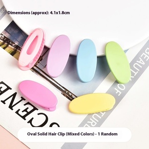 Pinces à cheveux invisibles en plastique pour femmes, crème adhésive, matériaux DIY, pâte créative, coiffure, maquillage, pinces à cheveux bec de canard, vente en gros - Product Image 6