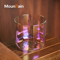 Ensemble de bols chantants en cristal, instruments de guérison sonore, produits en verre de quartz, méditation, yoga, fabricant OEM, alchimie