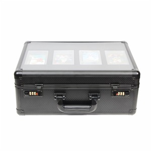 Porte-<span class=keywords><strong>cartes</strong></span> professionnel et de visite en alliage d'aluminium à fermeture éclair avec serrure à code, 4 pochettes, support pour <span class=keywords><strong>cartes</strong></span> <span class=keywords><strong>photo</strong></span>, design personnalisé - Product Image 1