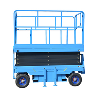 Plateforme de travail aérienne portable à ciseaux électriques 220V 380V pour entrepôt, 4M 6M 8M 10M 12M 14M, élévateur à ciseaux hydraulique