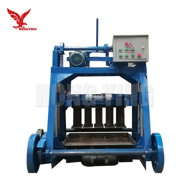 Best Price QMY4-40 mobile semi-automatic egg laying brick machine concrete moving brick making machine for sale