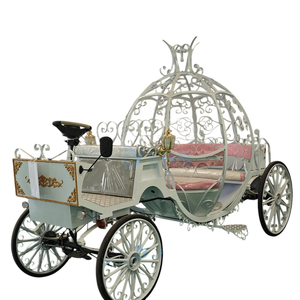 Voiture de cérémonie de mariage véhicule royal d'<span class=keywords><strong>occasion</strong></span> originale fourgonnette citrouille électrique élégante pour la fête de mariage - Product Image 1