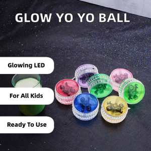 <b>LED</b> Glow <b>Ball</b> Light up Yo Yo Toys Fun Plastic Display for Kids with Battery Installation Night Display - Product Image 3