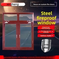 Ventana Cortafuegos de Acero Inoxidable Personalizada de Fábrica, Resistente al Fuego, Aislamiento Acústico, a Prueba de Explosiones, Marco de Acero de Seguridad Abatible